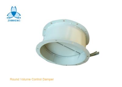 China White Color Round Volume Control Damper For HVAC System , ISO9001 Passed for sale