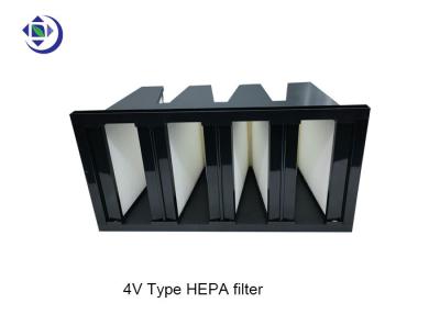China compact Fiberglass Medium ABS Plastic V Bank Filter for sale