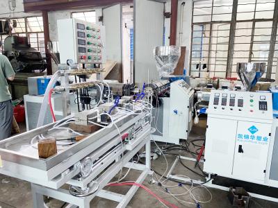 China PVC Price Label Ticket Holder Plastic Profile Extrusion Line Machine for sale