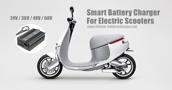 Output 36 Volt 4 Amps Electric Scooter Charger, Universal 110 - 240 Vac Input Smart Charger