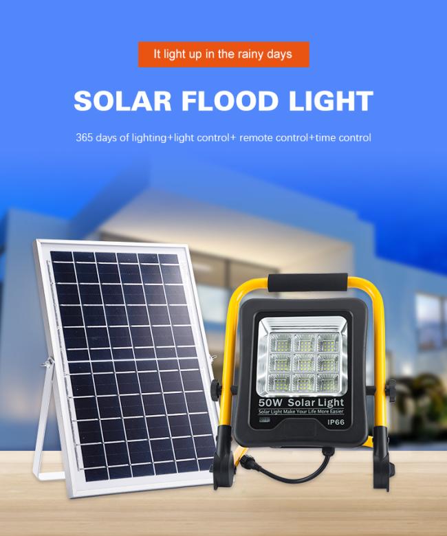 Brightest Ip 66 Exterior 50w 100w 200w Garden Outdoor Solar Led Flood Light Lamp