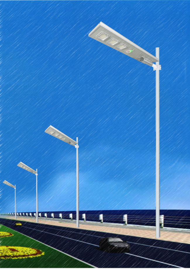 Solar street light battery and energy management system