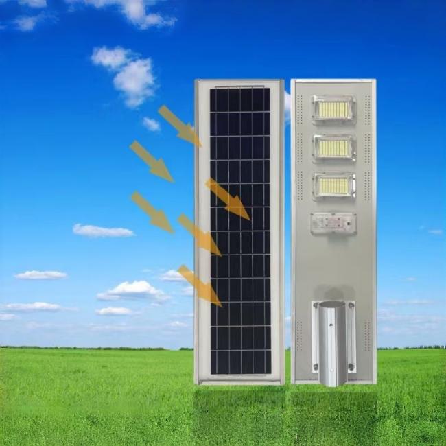 Solar street light with smart control features