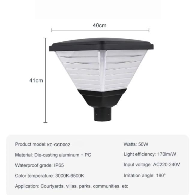 solar garden light parameter
