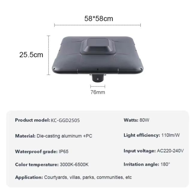 solar garden light parameter