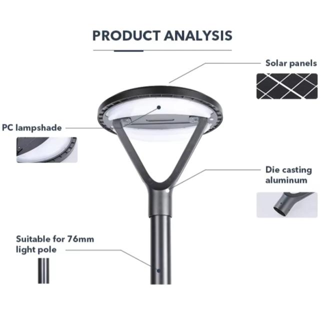 solar garden light details