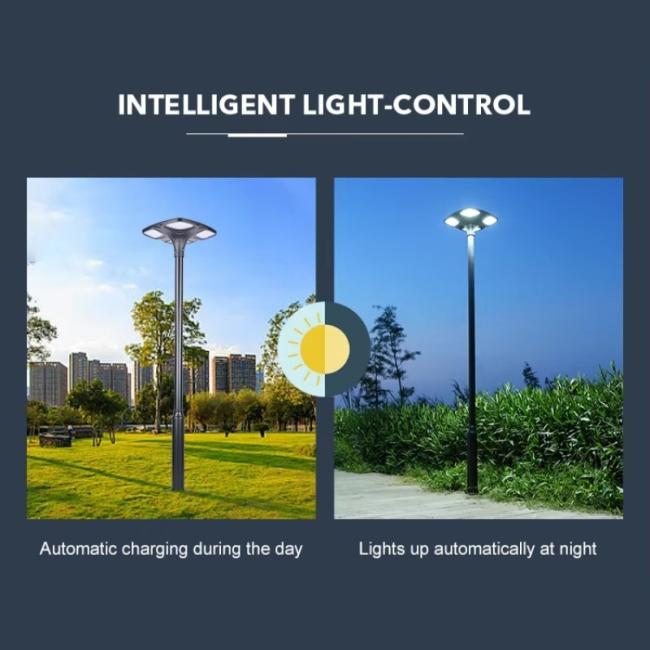 solar garden light intelligent light control