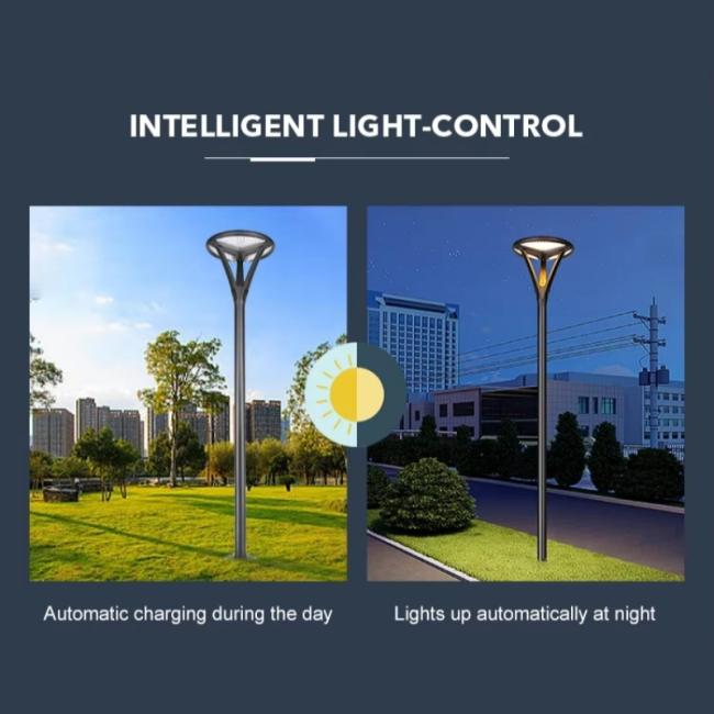solar garden light intelligent light control