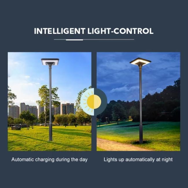 solar garden light intelligent light control