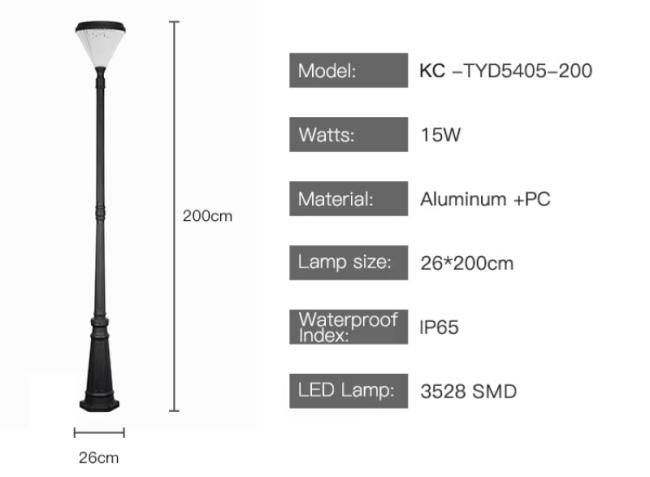 solar garden light parameter