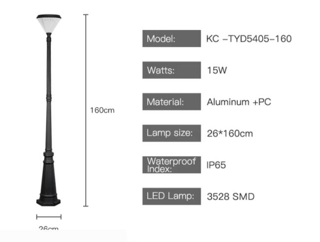 solar garden light parameter