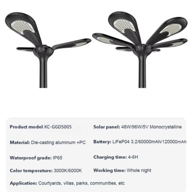 solar garden light parameter