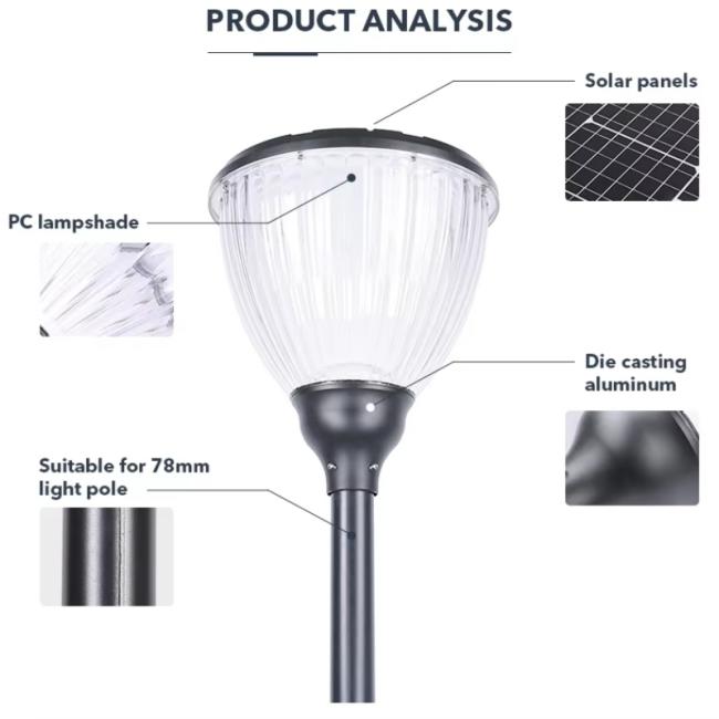 solar garden light details