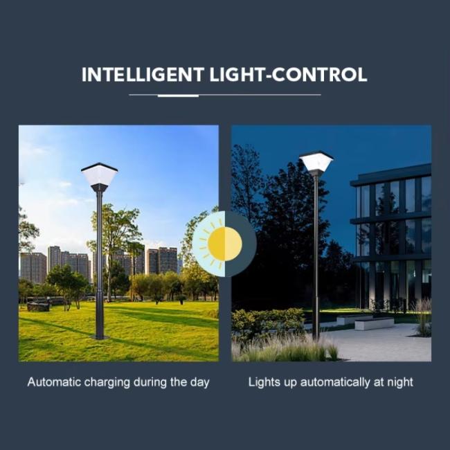 solar garden light intelligent light control
