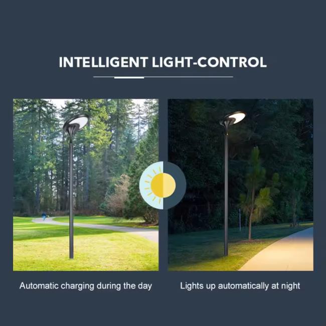 solar garden light intelligent light control