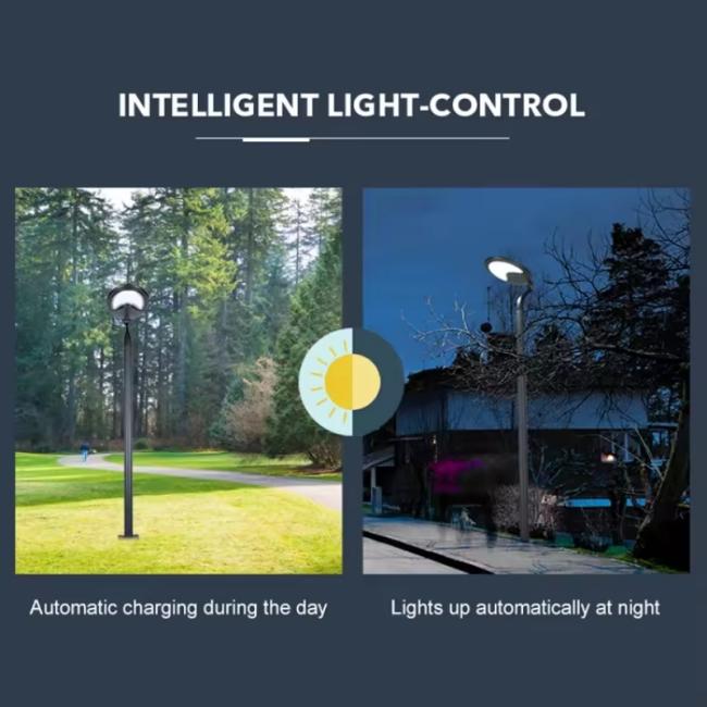 solar garden light intelligent light control
