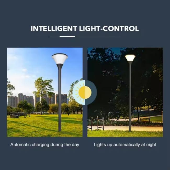 solar garden light intelligent light control