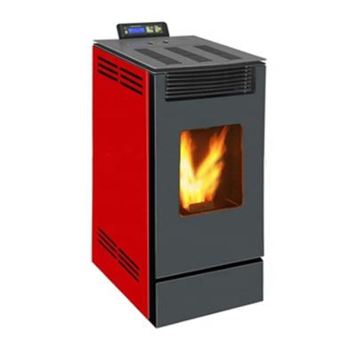 China CE ISO Red Wood Pellet Stove 10KW Pellet Heater Indoor for sale