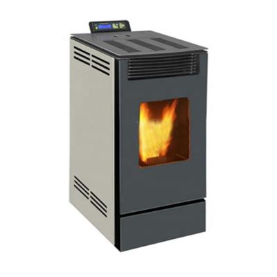 China A9 Gray Biofuel Wood Pellet Stove Fireplace 90% Efficiency for sale