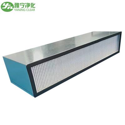 China 0.3 Micron Cleanroom Air Filter Custom Design Deep Pleat Hepa H13 H14 Ulpa U15 for sale