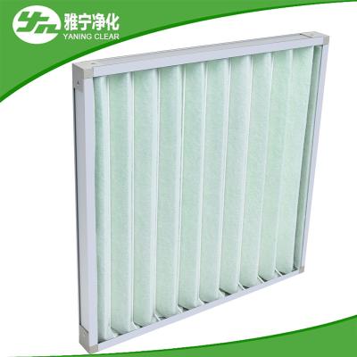 China Pleat Pre Air Filter Compact Air Purifier Pre Filter With Aluminum Frame for sale