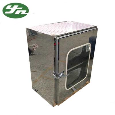 China Mirror Surface Cleanroom Pass Box Static Transfer Window 600*600*600mm Internal Size for sale