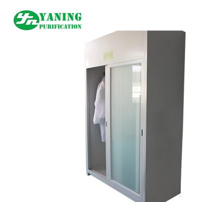 China Medical Clean Room Garment Cabinet With Sliding Door for sale