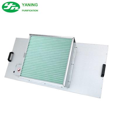 China Low Noise Clean Room Fan Filter Units Galvanized Frame For Optical Industry for sale