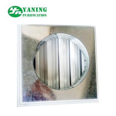China Return Air Grilles Clean Room Ventilation Architectural Air Shutter With Pipe Connection for sale