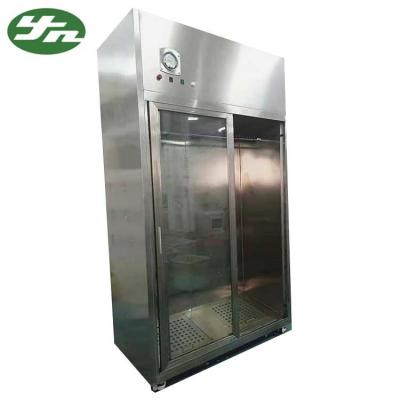 China Low Noise Clean Room Garment Cabinet 304 SUS Laminar Flow Smock Stocker Cabinet for sale