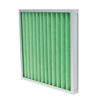 China G4 Panel Pre Air Filter Low Primary Resistance Cover Both Sides With Metal Mesh for sale