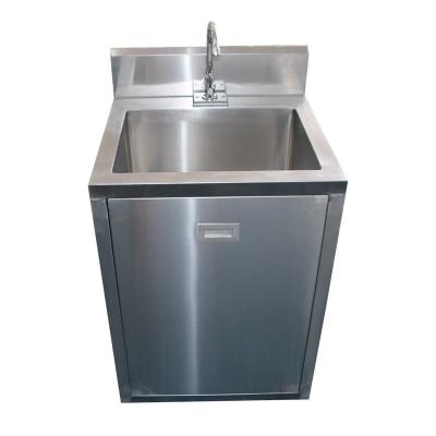 China Dental Furniture Single Person 550*550*850mm Washing Hand Sink for sale