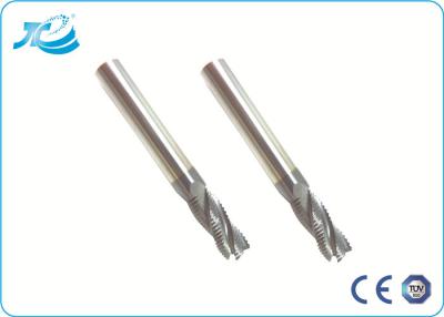 China Four Flute Carbide Roughing Tiain Coat End Mill CE TUV Approved 6mm 7mm 8mm Diameter for sale