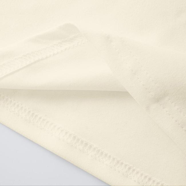 White short sleeve t-shirt flat lay