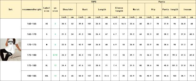 Women's black two-piece shorts set packaging