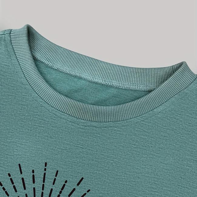 Casual long sleeve t-shirt worn view