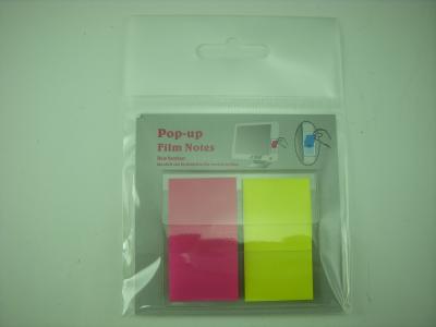 China Rosa, notas pegajosas móviles adaptables del amarillo, efectos de escritorio promocionales del escritorio de las libretas en venta