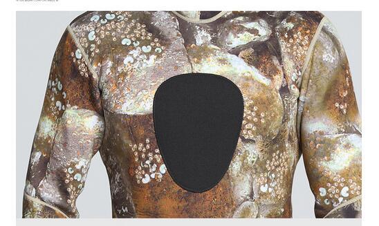 5mm High-Elastic Camo Neoprene Spearfishing Wetsuit with Hoodie