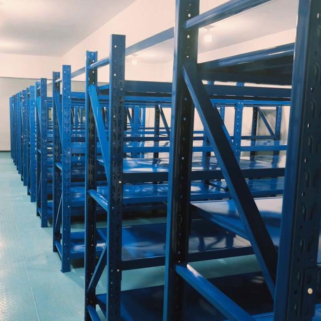 Heavy-duty metal rack with powder-coated finish