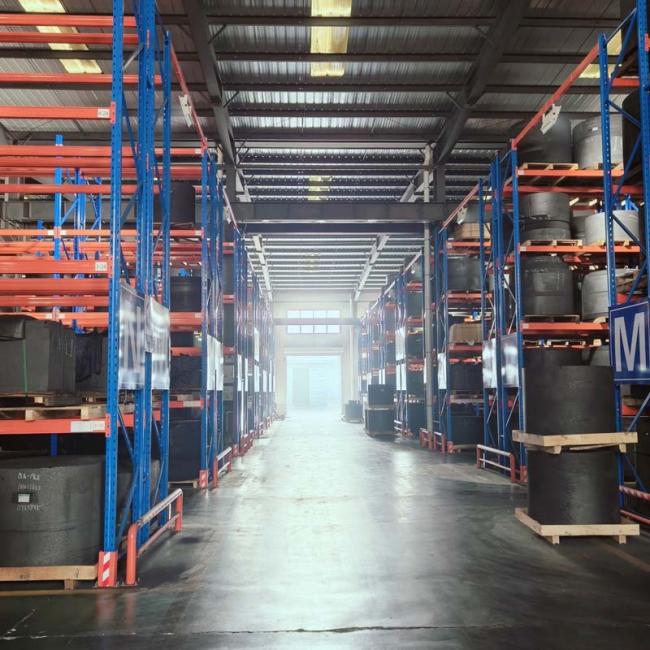 Pallet rack in warehouse environment