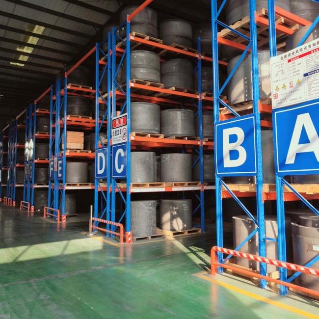 Warehouse pallet rack installation