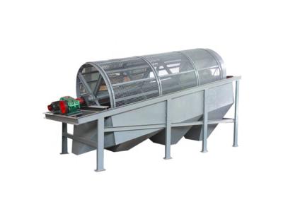 China 316l Stainless Steel Trommel Drum Screen Separator Machines For Wood Chips for sale