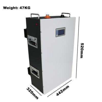 China 10.24KWH 48V Wall Mounted Rechargeable Lifepo4 Battery , Power wall deep cycle lithium battery 12v for sale
