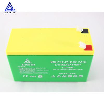 China 9a Rechargeable  Lithium 12v Lifepo4 Battery XD 12v 7ah Li Ion Battery for sale