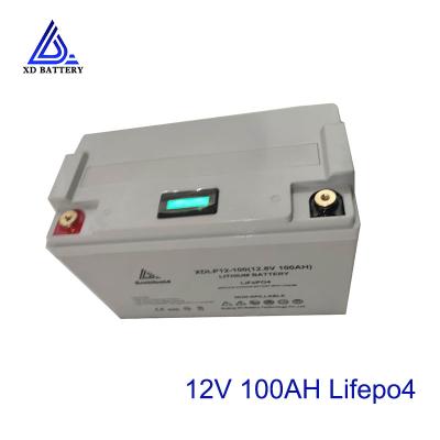 China 12V 100AH Lithium Ion RV Battery In Stock Fast Shipping Sealed Rechargeable Battery for sale