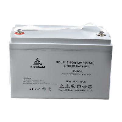 China Motorhome Deep Cycle Lithium 12v Lifepo4 Battery 100AH for sale