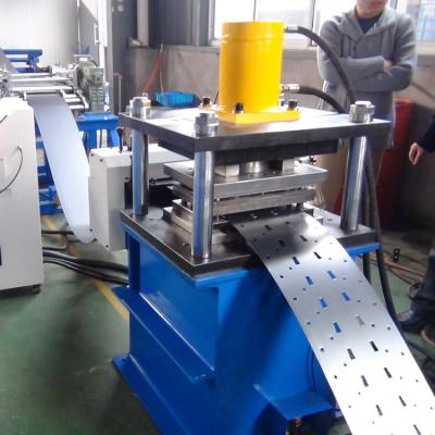 China Shelf Upright Roll Forming Machine , Hole Punching Glazed Tile Making Machine for sale