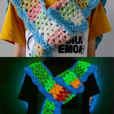Chine Polyester Weaving Fluorescent Knitting Yarn  150D  UV Resistant à vendre