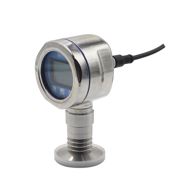 Stainless Steel Sanitary Type 4-20ma Flush Diaphragm Pressure Transmitter With Digital Display