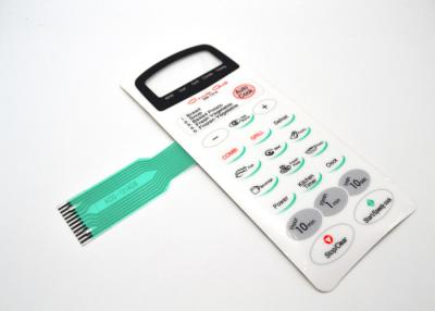 China Flat Keys Non Tactile Membrane Switch Keypad For Micro Wave Oven Dustproof for sale